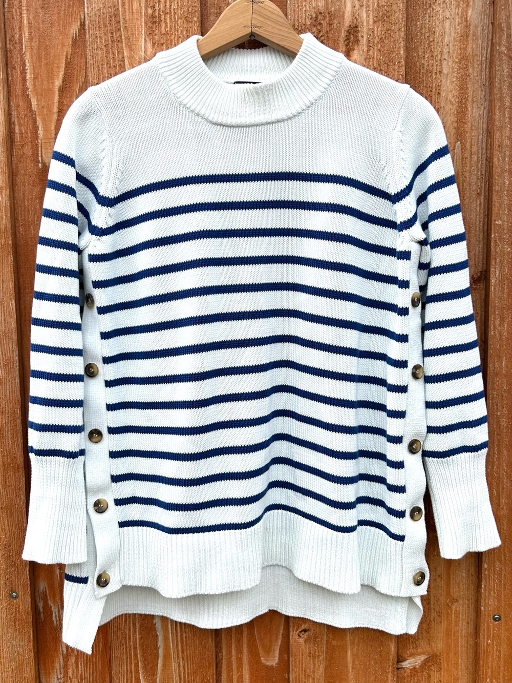 Tuckernuck Bar Harbor Cotton Striped Sweater Coastal Fisherman Preppy Size S